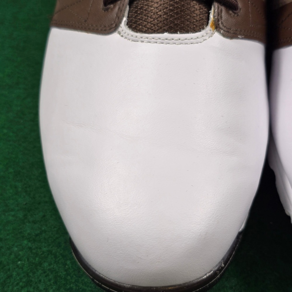 FootJoy White and Brown Athletic Golf Shoes - Picture 8 of 10